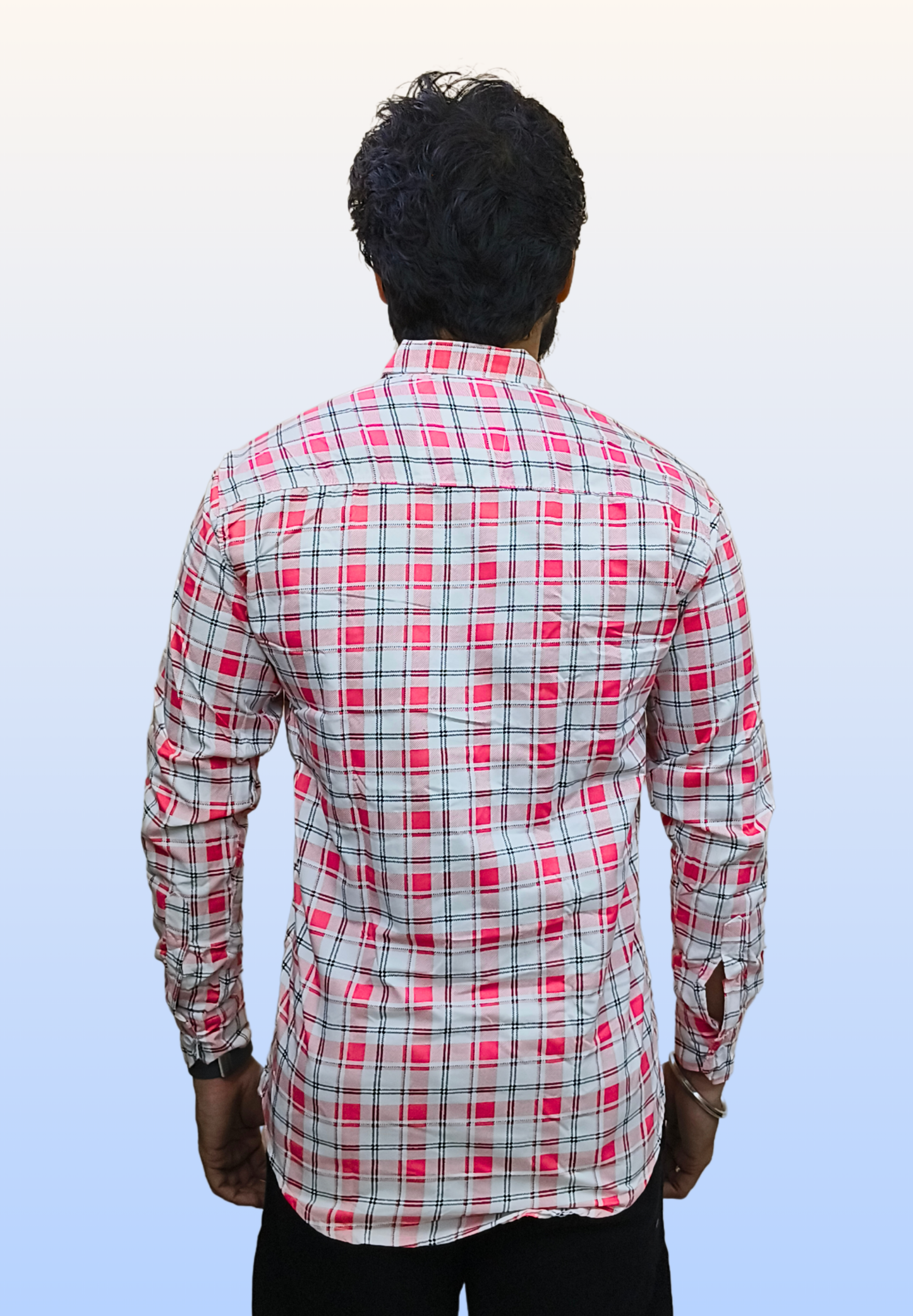 Men's Pink Check Shirt
