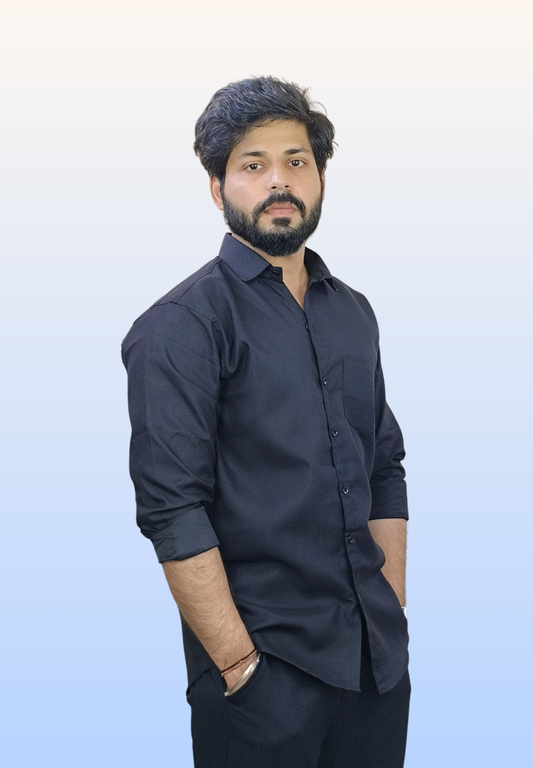 Men’s Black Cotton Shirt