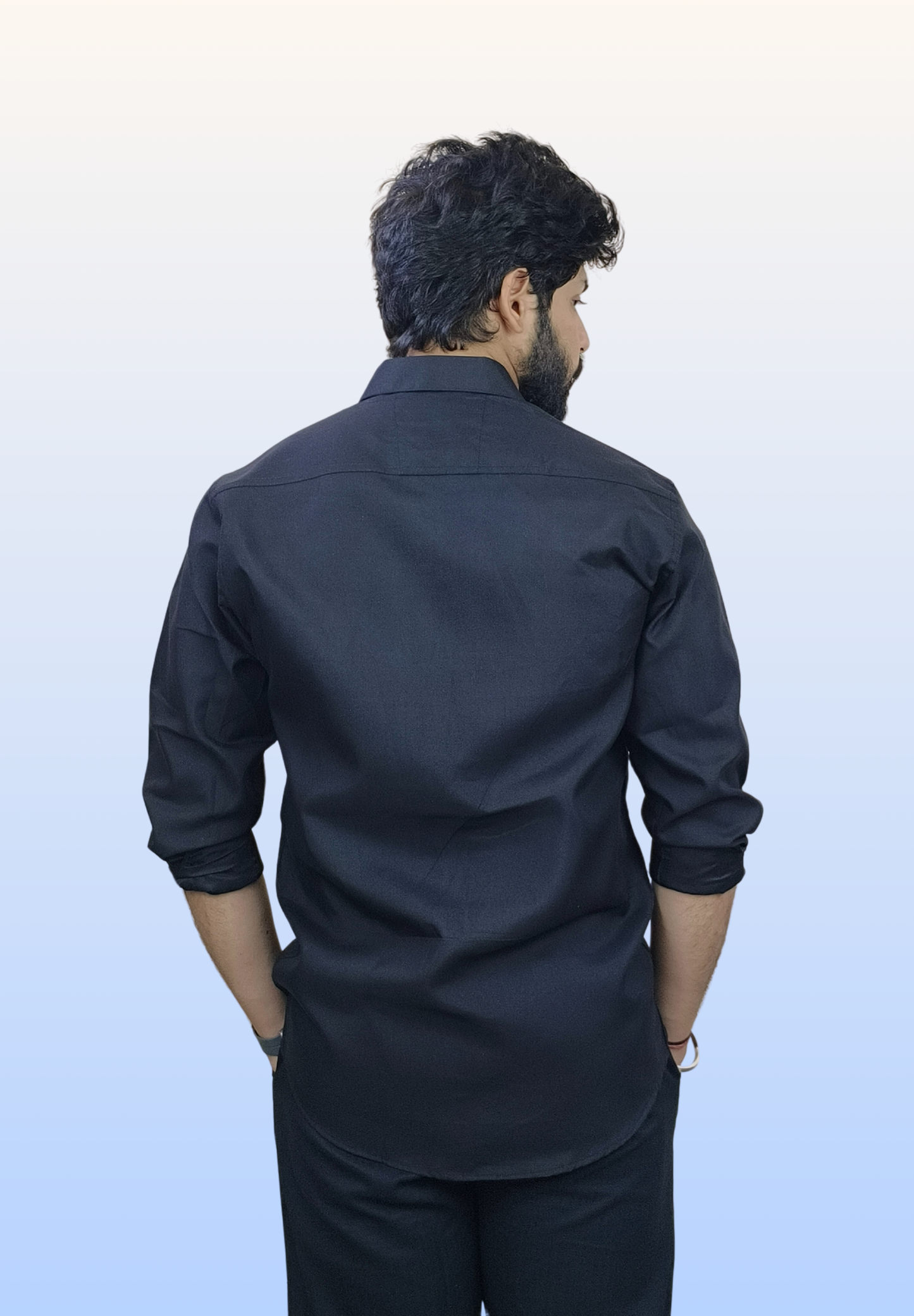 Men’s Black Cotton Shirt