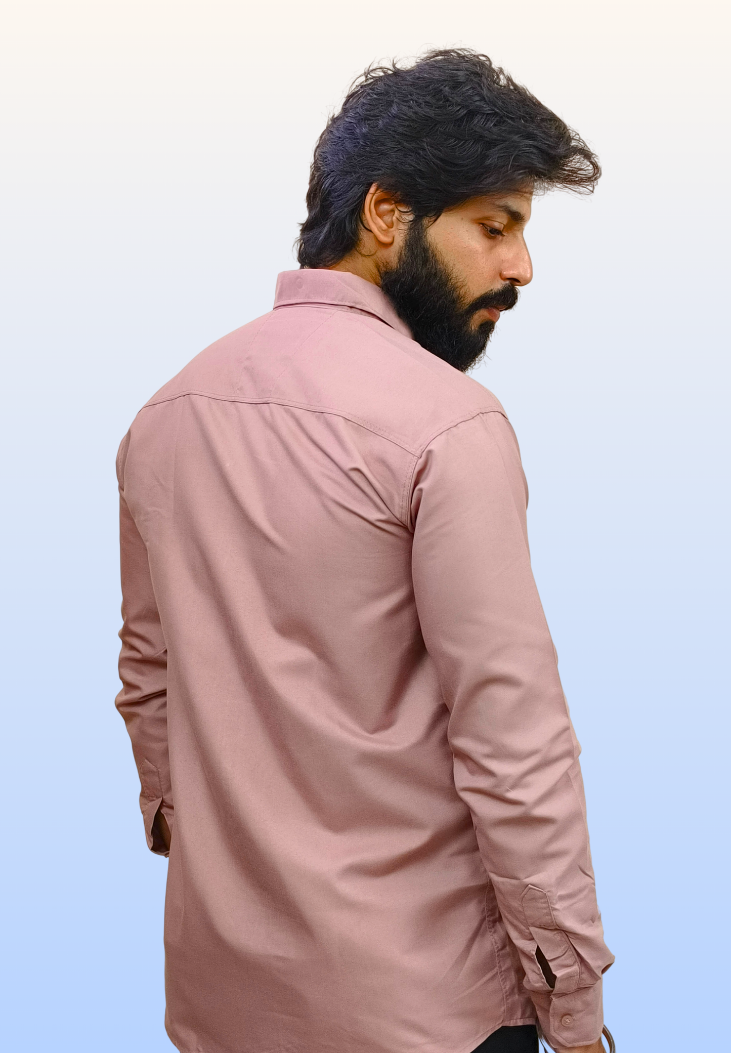 Men's Dusty Rose Cotton Shirt