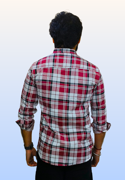 Men's Red Check Shirt