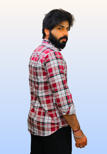 Men's Red Check Shirt